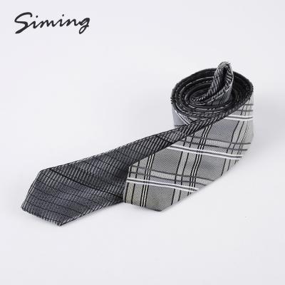 China Buy One Get Two Factory Direct Hot Sale Cross Striped Multiple Design Fashion Reversible Ties for sale