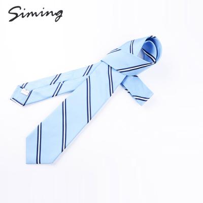 China Wholesale New Chinese Supplier Men's Woven Hot Sale Classic Style Blue Stripe Casual Ties for sale