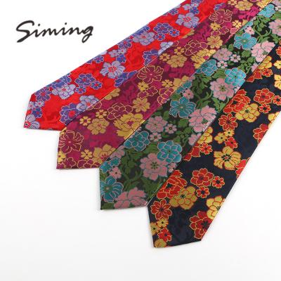 China 100%Polyester China Manufacturer Order Handmade Blended Mens Floral Ties for sale