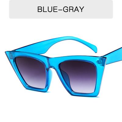 China Fashion Sunglasses New Designer Fashion Women's Box Sunglasses Retro Personalized Cat Eye Sunglasses for sale