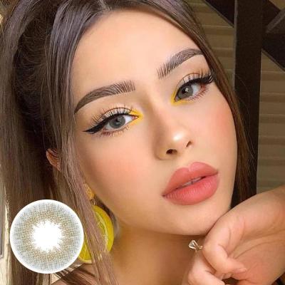 China dreamy smokey k50 colored cosmetic contact lens contact lenses eye contact lens glitter size 14.2 mm K50 for sale