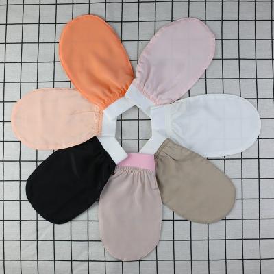 China EXFOLIATE LOW MOQ Customized Logo Best Exfoliate Gloves In Silk Dead Skin Remover Face And Body Scrub Glove Body Scrub Moroccan for sale