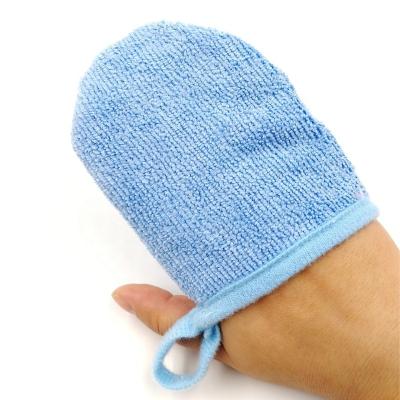 China OEM Brand Reusable Makeup Beauty Care Reusable Magic Remover Glove Washable Facial Cleansing Glove for sale