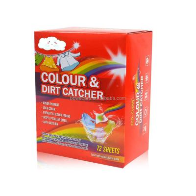 China Color Catcher Dye-Trapping Sheet Free Sample Eco-Friendly Color Grabber Sheets for sale