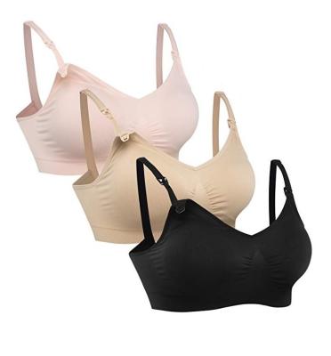 China Seamless Comfortable Plus Size Removable Breathable Nursing Nursing Maternity Bra for sale