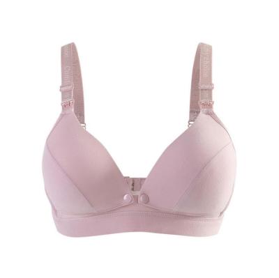 China New Arrival Women Breathable Maternity Bra Seamless Breathable Lift Up Front Open Breastfeeding Nursing Bra for sale