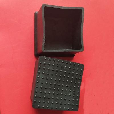 China Rubber Furniture Cap 45X45 Square Rubber End Caps And Rubber Furniture Cap for sale