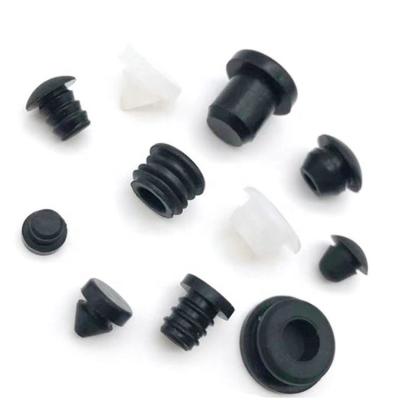 China Industrial Custom T Shape Silicone Rubber End Caps Dustproof And Waterproof Rubber Plugs With Different Dimension For Sealing for sale