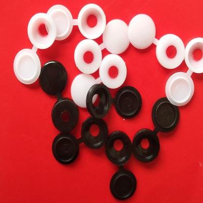 China Pan M3 M4 M5 Wholesale Fold Over Plastic Screw Cover Cap for sale