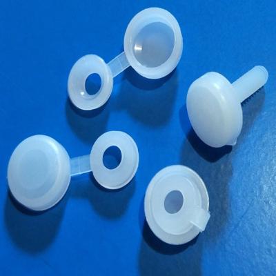 China White Pan Decorative Snap On Plastic Screw Cap Cover for sale