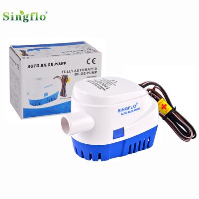 China Singflo Automatic Bilge Pump 12v 750 DC Blue And White Gallons Per Hour HYBP1-G750-02 for sale