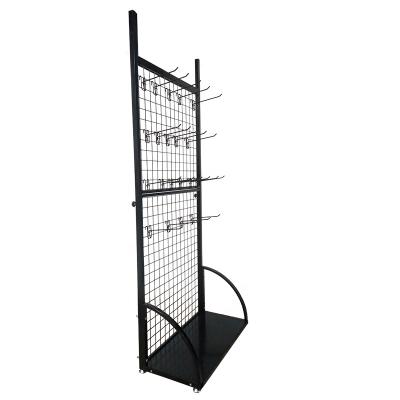 China Customized Eco-friendly Tool Retail Stores Hardware Display Rack Rack Hooks For Machine Tools Display Shelf With 30 Hooks for sale