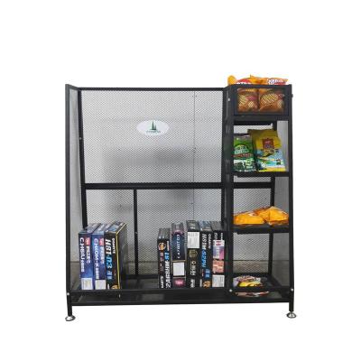 China New Daily Necessities Display Rack Shelves Promotion Supermarket Retail Wire Shelf For Display Metal Basket Shelf Light Duty Rack for sale