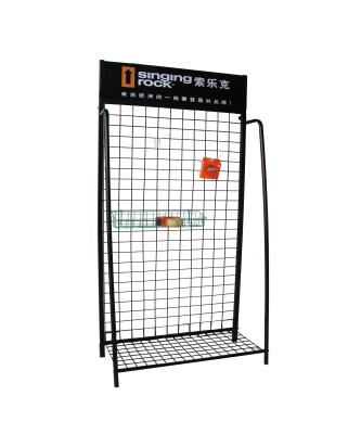 China Disassemble Hot Outdoor Appliances Gym Equipment Gear Metal Store Sports Merchandise Sports Wire Hanging Display Rack for sale