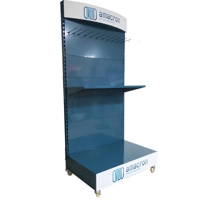 China Display in Shop or Supermarket Factory Supply Machine Tool Display Stand Pegboards Toning Work Display Board Tools with Hooks and Shelves for sale