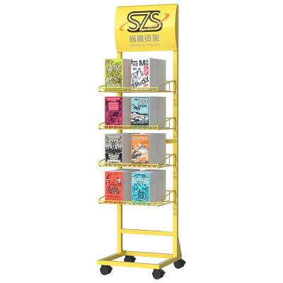 China Eco - Friendly Metal Floor Cartoon Chips Shop In Door Display Stand For Promotion for sale