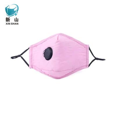 China Breathable Factory OEM Custom Logo Washable Reusable Cotton PM2.5 Facemask With Filter for sale