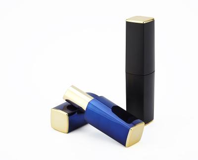 China Cosmetic Magnetic lipstick tubes manufacturer square plastic lipstick container custom empty lipstick packaging for sale