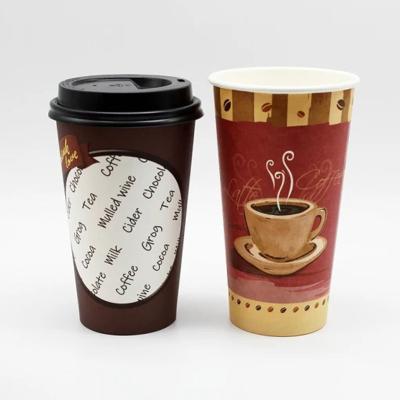 China Custom LOGO 20oz 600ml Kraft Paper Cup Disposable Coffee Cup Eco-friendly Single Wall Single Wall 20oz Paper Cup for sale