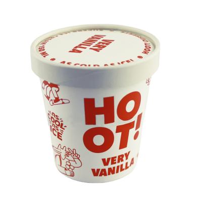 China 6oz 180ml Single Wall Ice Cream Paper Cup With Lid Paper Cup Printing Logo Disposable Ice Cream Bowl For Cold Desserts 6oz for sale