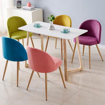 China New Modern Modern Dining Room Furniture Modern Comfortable Velvet Fabric Chairs Simple Style Dining Chairs. for sale