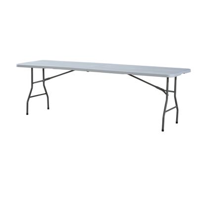 China Modern good quality simple outdoor white plastic portable outdoor multifunctional folding outdoor dining table furniture. for sale