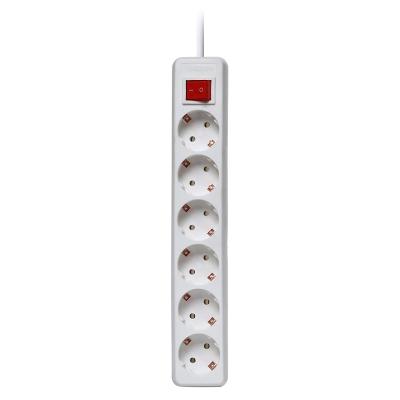 China Residential / Multipurpose Multiple Extension Socket Socket 6 Way Outlet Power Strip With 3 5 Meters Cable for sale