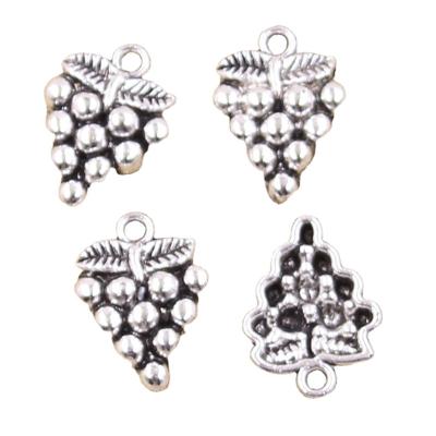 China Vintage Charms Fruit Grapes 19x14mm Handmade Making Fit, Vintage Color Tibetan Silver Pendants, DIY For Bracelet Necklace for sale