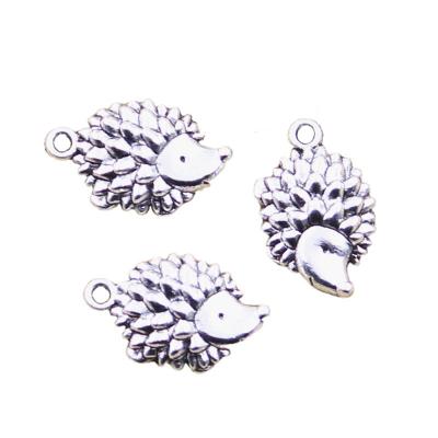 China Vintage Charms Hedgehog Hedgepig 22x14mm Animal Handmade Making Fit, Vintage Color Tibetan Silver Pendants, DIY For Bracelet Necklace for sale