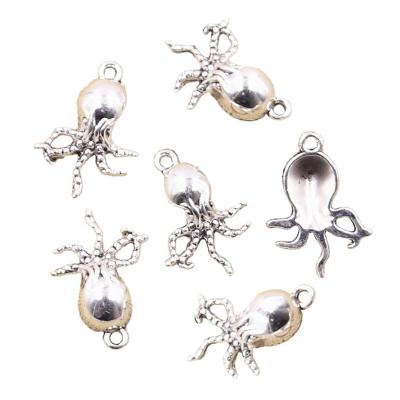 China Vintage Charms Octopus 21x15mm Handmade Making Fit, Vintage Color Tibetan Silver Pendants, DIY For Bracelet Necklace for sale