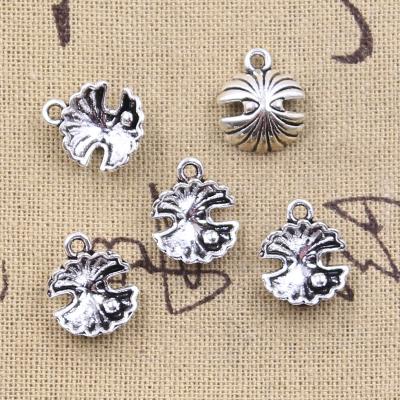 China Bead Mold Shell Charms Antique Bronze Silver Color Zinc Alloy DIY Pendants Opens Making Findings Handmade Tibetan Jewelry for sale