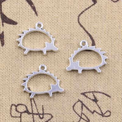 China Zinc Alloy Hedgepig Charms Antique Silver Color Cavity Hedgehog Hedgepi Animal Pendants DIY Opens Making Findings Handmade Tibetan Jewelry for sale