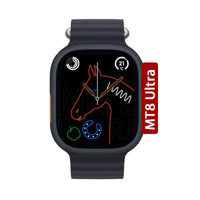 China APP Control 2023 New Ultra Smart Watch 2.08 Inch MT8 With Long Press Three Battery Life True Key 8 Ultra PK H10 Ultra Smart Watch for sale