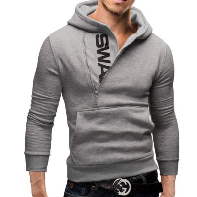 China Breathable Terry Fleece Pullover Hoodie Pockets Sportswear Men's Pullover Sportswear Zipper Fleece Hooded Sweatshirts for sale