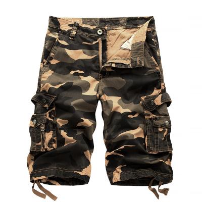 China Breathable Plus Size Shorts Loose Overalls Pants Trousers Casual Outdoor Man Beach Workwear Camouflage Capris Pants for sale