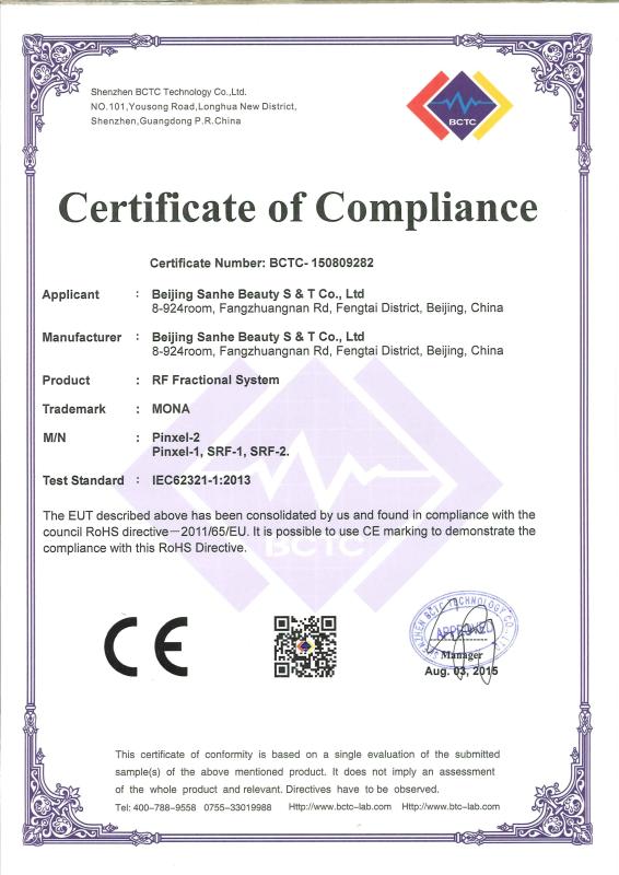 Europe CE - Beijing Sanhe Beauty S & T Co., Ltd