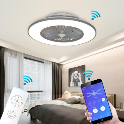 China Factory wholesale modern led lamp smart ceiling fan with light and remote for living room for sale