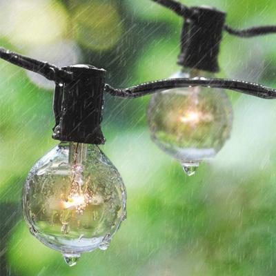 China Globe String Light g40 Globe Patio Lighting Solar Bulbs G40 String Light 10led Bulbs Hanging String Lights Indoor Outdoor for Bistros/Cafe for sale