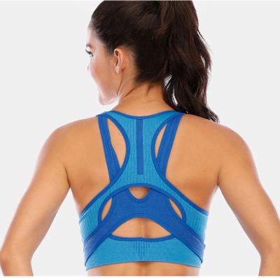 China Women's Breathable Custom Made High Back Print Sports Cross Compression Cross Fitness Yoga Active Bra for sale