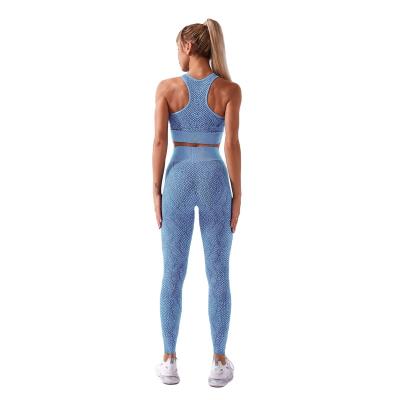 China Hot Sale Women's Breathable Sports Wear 2 Piece Yoga Sets Sports Bra Pants Snake Print Yoga Set for sale