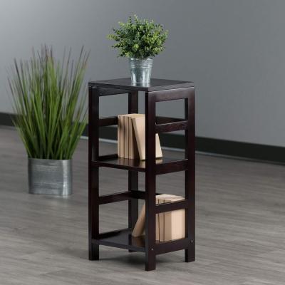 China FujianHuayi Desktop Storage Furniture Modern Storage Shelves Living Room Tall Wooden Rack for sale