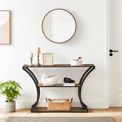 China Long Storage Fujianhuayi Entryway Living Room Table Console Table With Curved Frames for sale