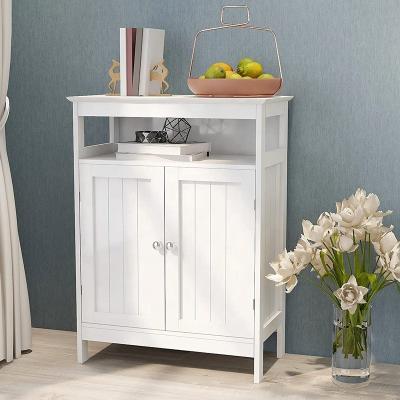 China FujianHuayi Modern White Cabinet Storage Kitchen Sideboard Wooden Bathroom Storage Cabinet for sale