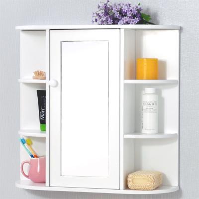 China Fujianhuayi modern wall hanging dressing cabinet with mirror bathroom furniture for sale