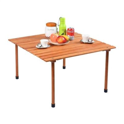 China Fujianhuayi Picnic Table Modern Foldable Outdoor Portable Bamboo Multipurpose Table for Camping for sale