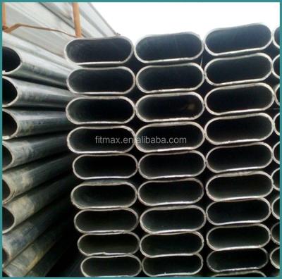 China ERW Chemical Flat Oval Steel Pipe 50x120mm Chemical, Fitness equipment Carbon Steel Channel for sale