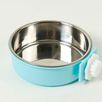 China Pets' Smart Feeding Spill Proof Stealless Steel Pet Bowl Travel Water Bottles Feedee Portable Dog Bowl for sale