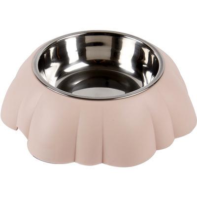 China High Quality Outdoor Double Dogs Pet Cat Stress Ease Bowl Stainless Steel Dog Bowl for sale