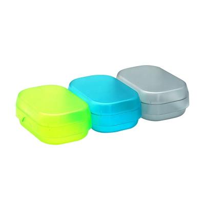 China Modern Custom Mini Soap Storage Bathroom Soap Case Set Round Plastic Box For Soap for sale