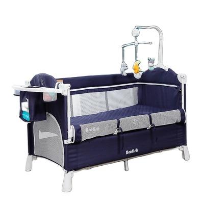 China Modern Multi-Function Baby Travel Cradle Folding Playpen Bed Baby Hutch Bed Baby Crib Modern Square Bed for sale